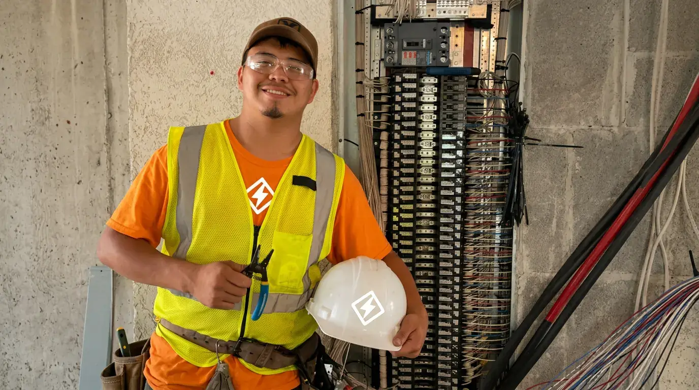 Velasco Electric professional electrician at work